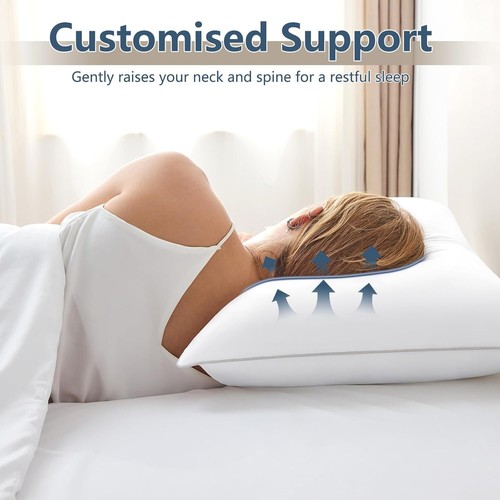 Standard Size 2-Pack Cooling Pillows, Down Alternative Soft Support (18x26) - Picture 8 of 9