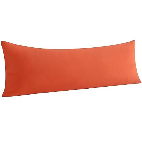 Body Pillowcase - Brushed Microfiber 20x54 Body (20" x 54") Brunt Orange - Picture 1 of 7
