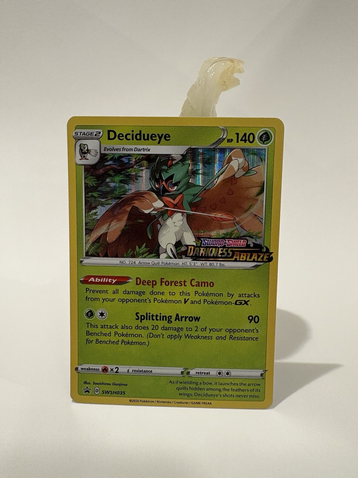 Decidueye - SWSH035 - Pokemon Sword & Shield Promo PreRelease Holo Rare Card