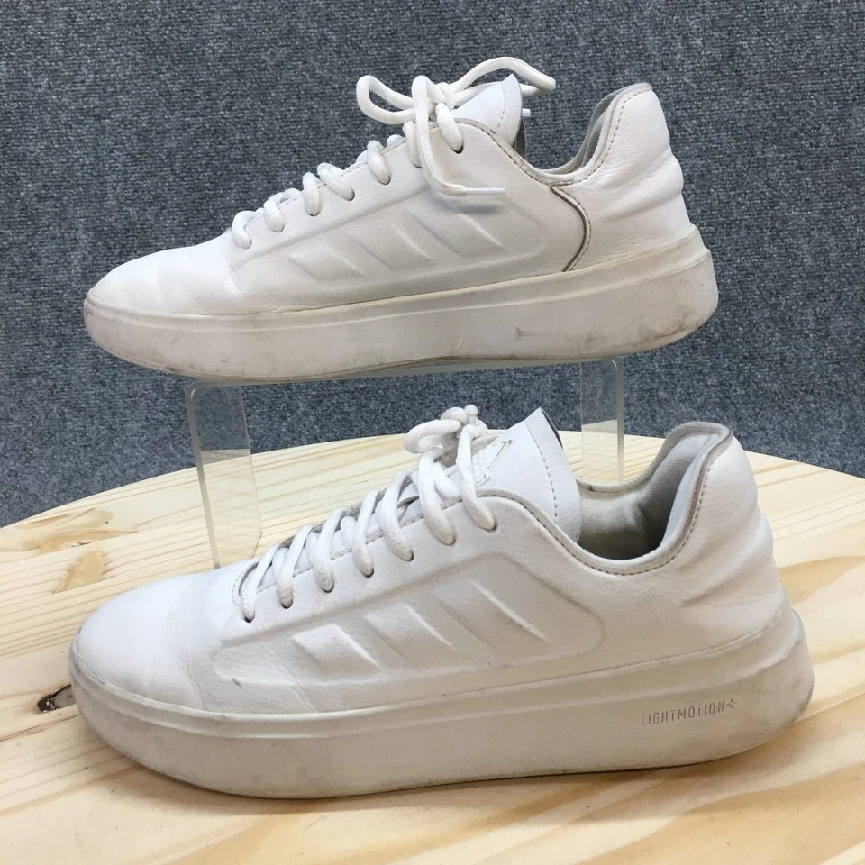 Adidas Shoes Womens 6.5 Zntasy Lightmotion Tennis Sneakers White Faux Leather - Image 2 of 4