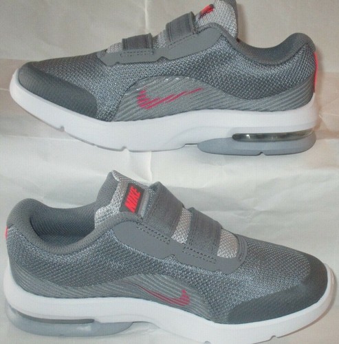 GIRL'S NIKE AIR MAX ADVANTAGE 2 (PSV) COOL GREY/METALLIC PRE-SCHOOL SHOES 13 - Picture 3 of 7