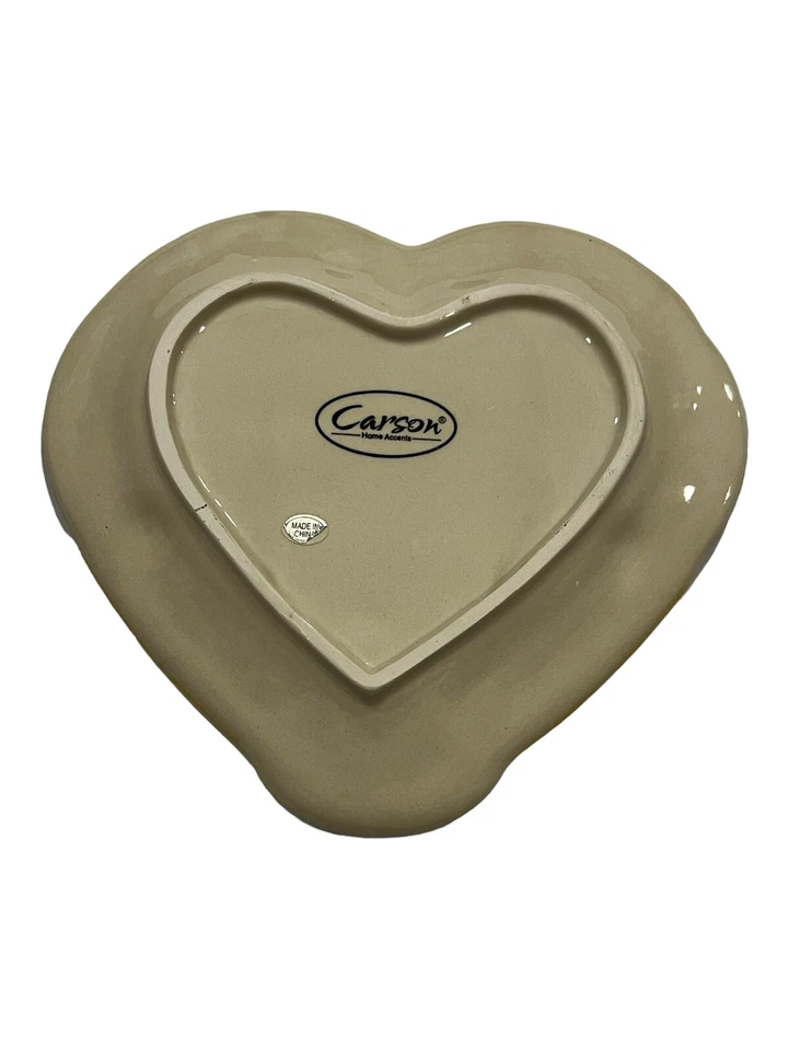 Plato en forma de corazón “Friend I Love Our Laughs Together” excelente estado usado. 8,5” Foto 4 de 4