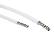 7X7 Wire Rope Construction with PVC Coating, A4 Stainless Steel Wire - FreePost