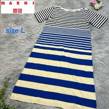 Marni Uniqlo Allover Pattern Border T-Shirt Dress Ladies