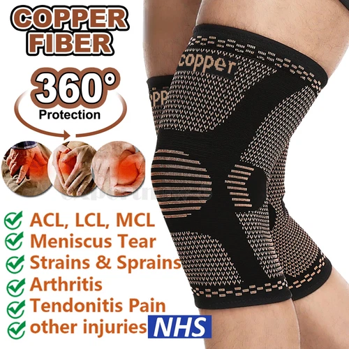 Rodillera profesional Soporte de manga de compresión para el dolor de rodilla US - Picture 1 of 30