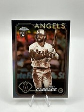 Trey Cabbage 2024 Topps Chrome Sepia Refractor RC Rookie Card Angels #226
