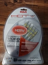 New HD9CSA RCA High-Performance HDTV Component Audio Video cables Gold Plated
