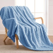 Kuscheldecke Fleecedecke Sofa Bett 150x200 cm warm weich pflegeleicht Blau