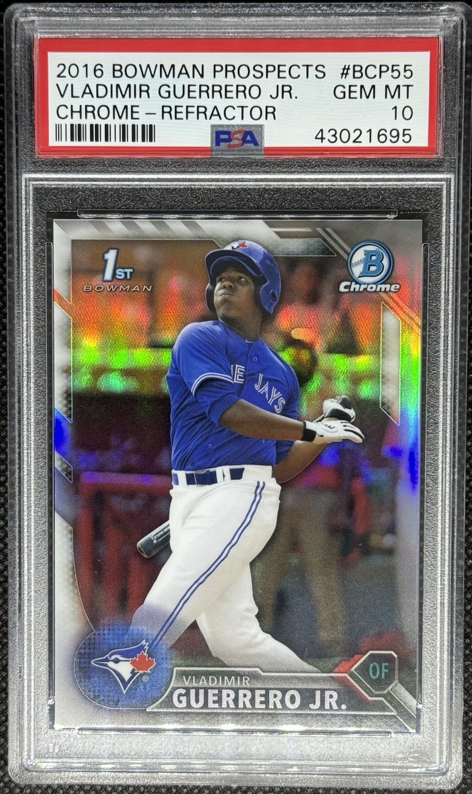 2016 Bowman Chrome Vladimir Guerrero Jr. 1st Refractor Rookie #🔥1/499 PSA 10