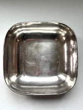 Mid-Century Modernist Sanborns Sterling Silver Square Bowl 10in x 10in