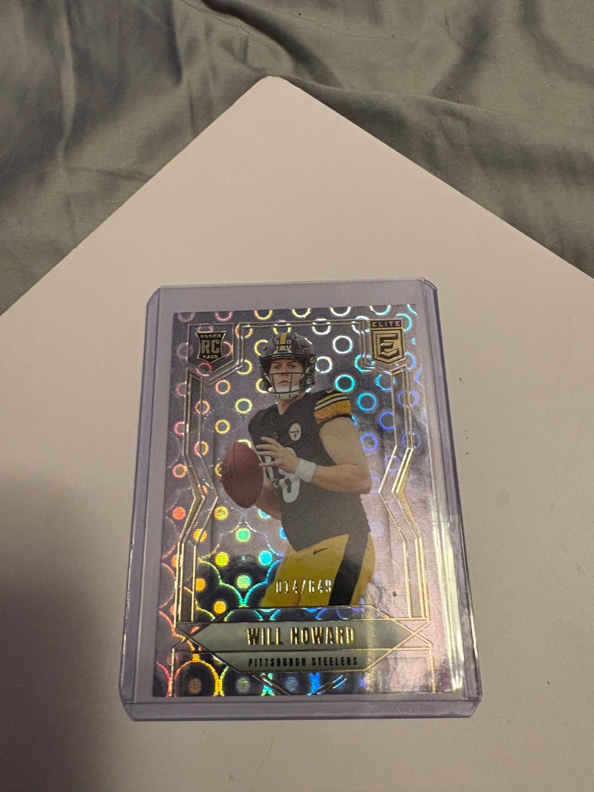 2025 Panini Donruss Elite - Rookies Will Howard #150 Lavender Pyramids /649 (RC)