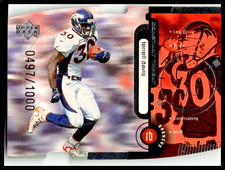1998 Upper Deck TERRELL DAVIS CONSTANT THREAT BRONCOS DIE CUT /1000 #CT-18
