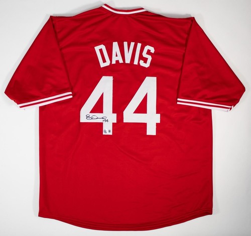 Eric Davis Signed Cincinnati Reds City Connect Custom Style Jersey (Beckett)