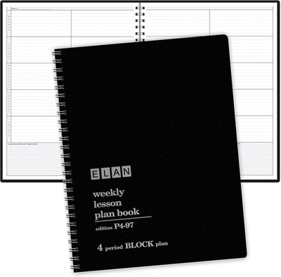 4 Period Teacher Lesson Plan; Days Vertically down the Side (P4-97)