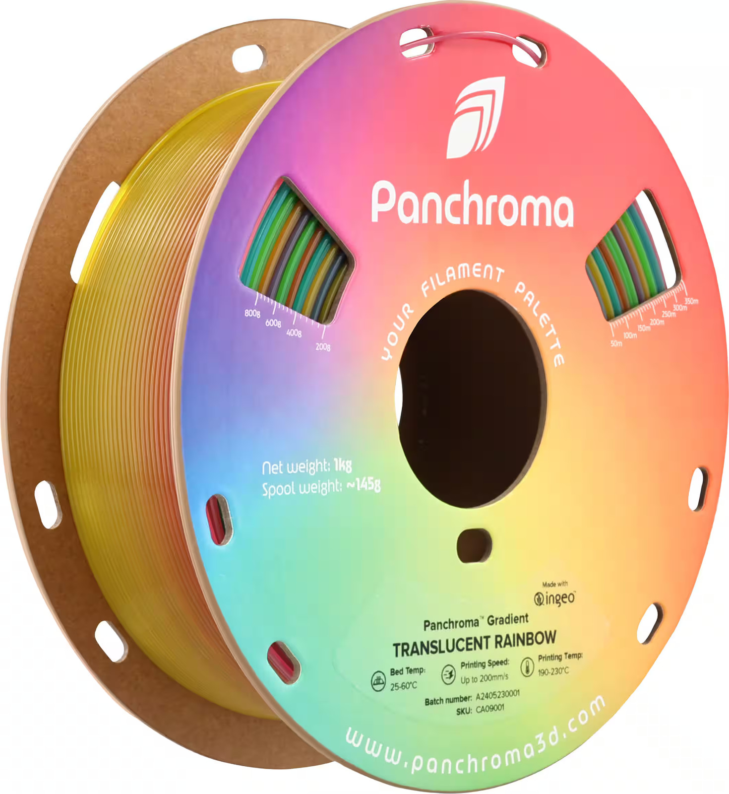 Polymaker - Gradient Translucent PLA Filament - Rainbow 5890₽