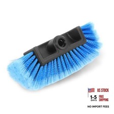 10" Car Wash Brush Head, Flow-Thru Cleaning Brush Head with Soft Detailing Blue