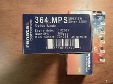 Renata Watch Batteries 364.MPS 1 card - 10 batteries total