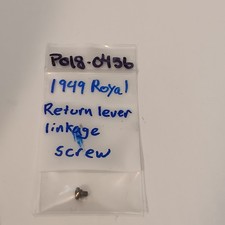 Royal Quiet De Luxe Typewriter Return Lever Linkage Screw 1949 FREE SHIPPING thumbnail