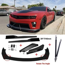 For Chevrolet Camaro Front Bumper Lip Splitter Side Skirts Rear Lip Rods