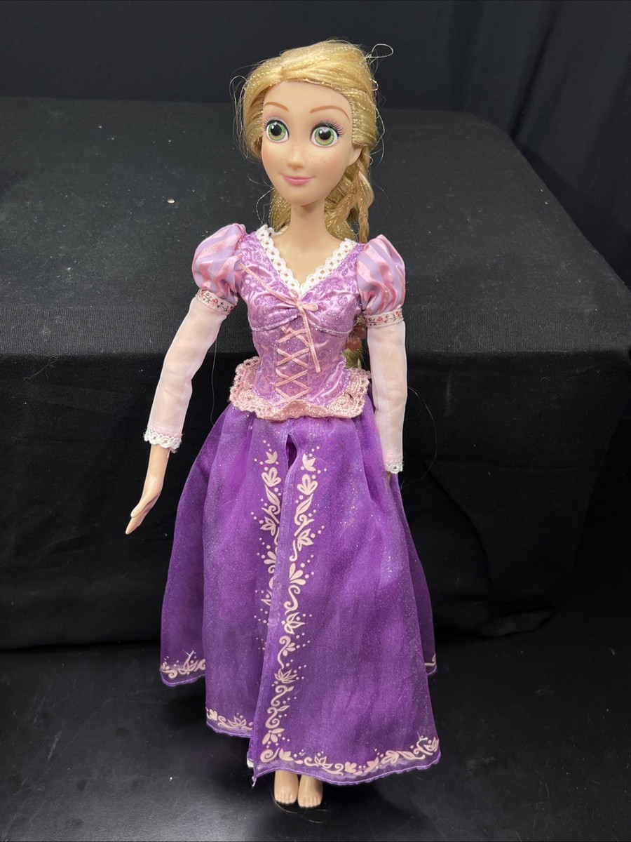 Disney Store Tangled Rapunzel 16” Singing Doll Hair & Lantern 