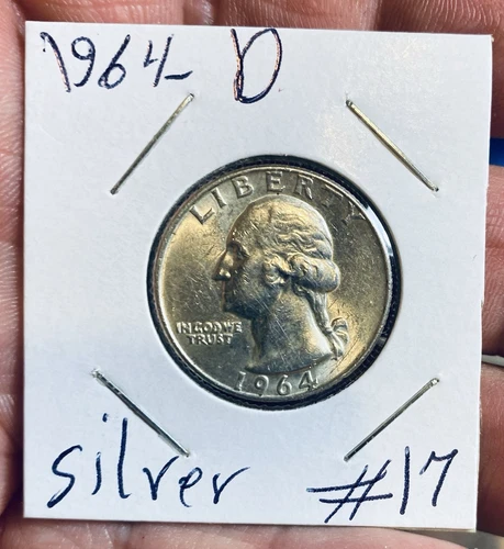 1964 d washington quarter bu