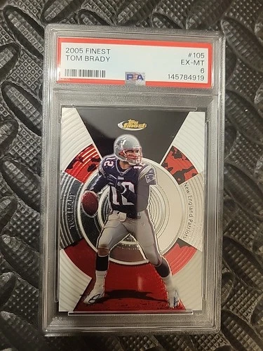 2005 Topps Finest - Tom Brady #105.   PSA 6