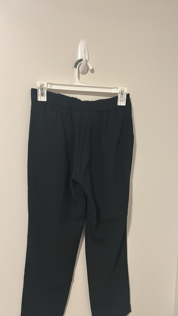 Babaton Atelier Dress Pants Womens 0 Black Slim Leg Elastic Waist Career View 4