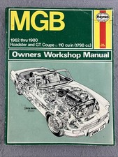 Haynes Mgb 1962-1980 Roadster Gt Coupe 1.8 L Automotive Repair Manual