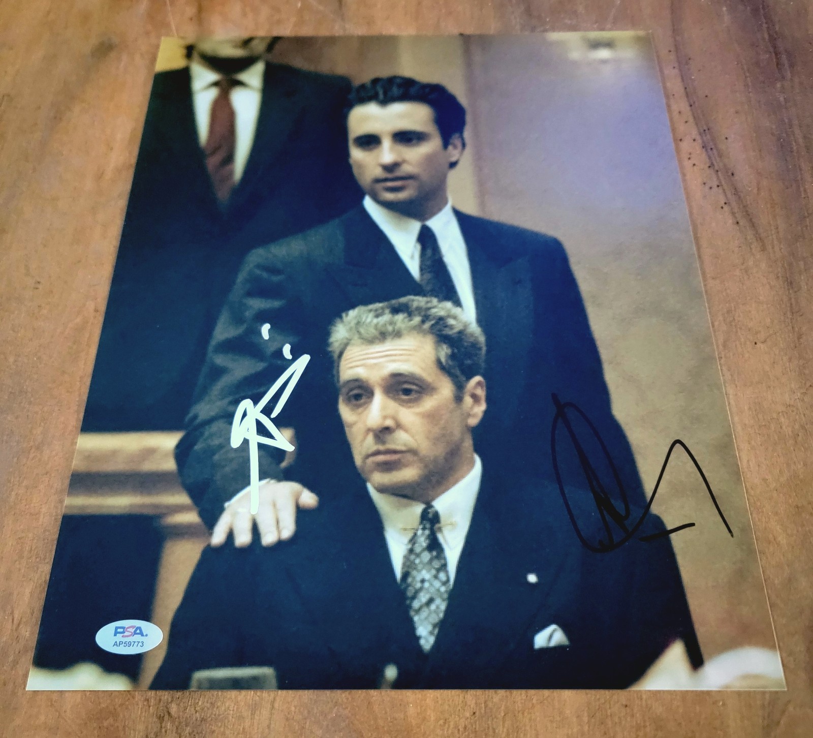 Al Pacino Autographed Signed Andy Garcia 11x14 photo The Godfather Part III PSA 
