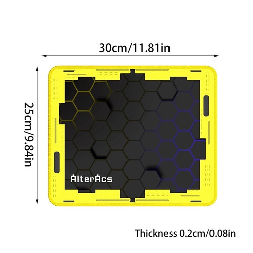 30x25cm/80x30cm Mouse Desk Pad Esports Honeycomb Mouse Pad Accessories Mats - Afbeelding 3 van 11