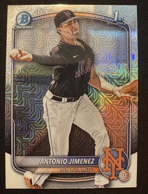 2025 Bowman Draft #BDC-56 Antonio Jimenez Chrome Mega Mojo