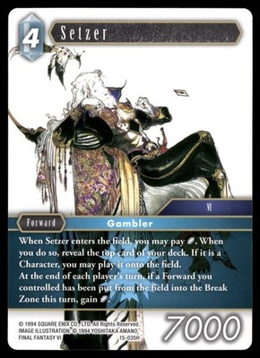 Setzer 15-035H Crystal Dominion NM Final Fantasy TCG