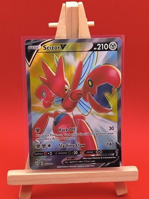 No.52 ポケカ RR RRR V Scizor V 183/189 Darkness Ablaze Ultra Rare Full Art Pokemon Card