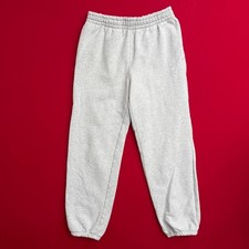 Athleta Girl Heather Gray Fleece Jogger Sweatpants XL 14 Elastic Waist Logo