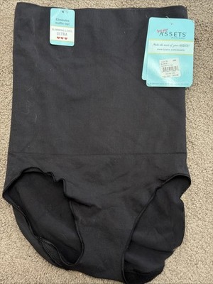 NWT Spanx Assets Ultra Slimming High Waist Panties Underwear BLACK XL X-Large