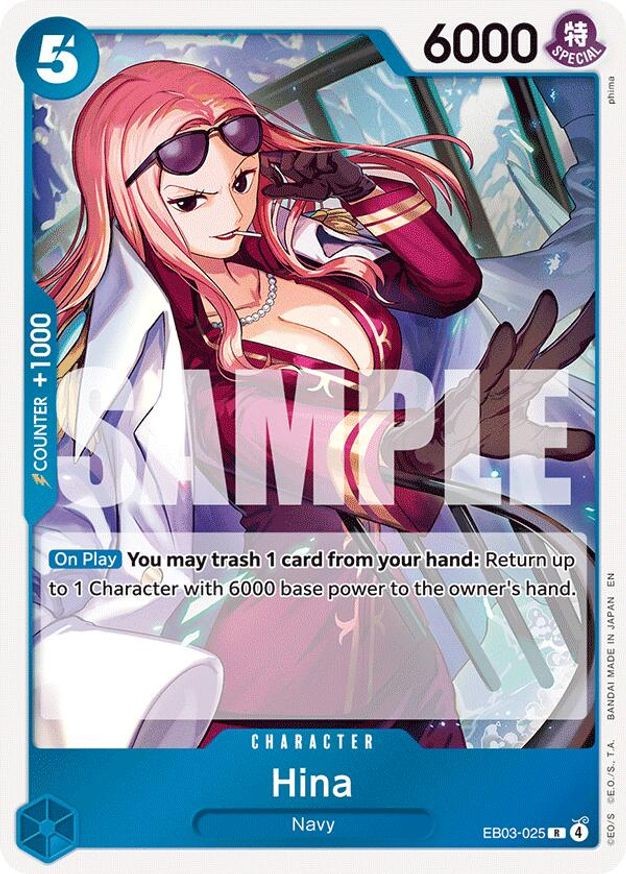 One Piece Hina (EB03-025/102) EB03 One Piece Heroines Edition NM FOIL