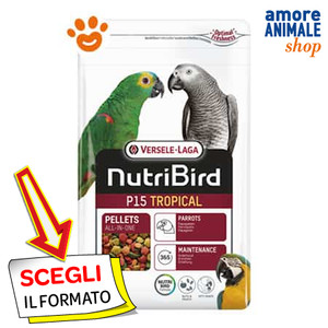 Versele Laga Nutribird P15 Tropical 1/3/10 Kg - mangime completo per Pappagalli