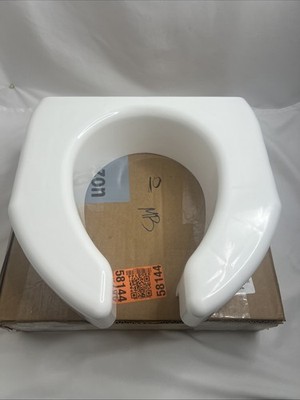 SP Ableware Basic Open-Front 3-Inch Elevated Toilet Seat - New (open box)