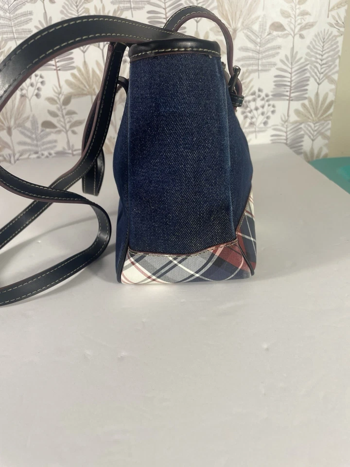 Tommy Hilfiger Denim Bolso de Hombro a Cuadros Bolso Cartera Y2K Preppy Clásico Foto 4 de 4