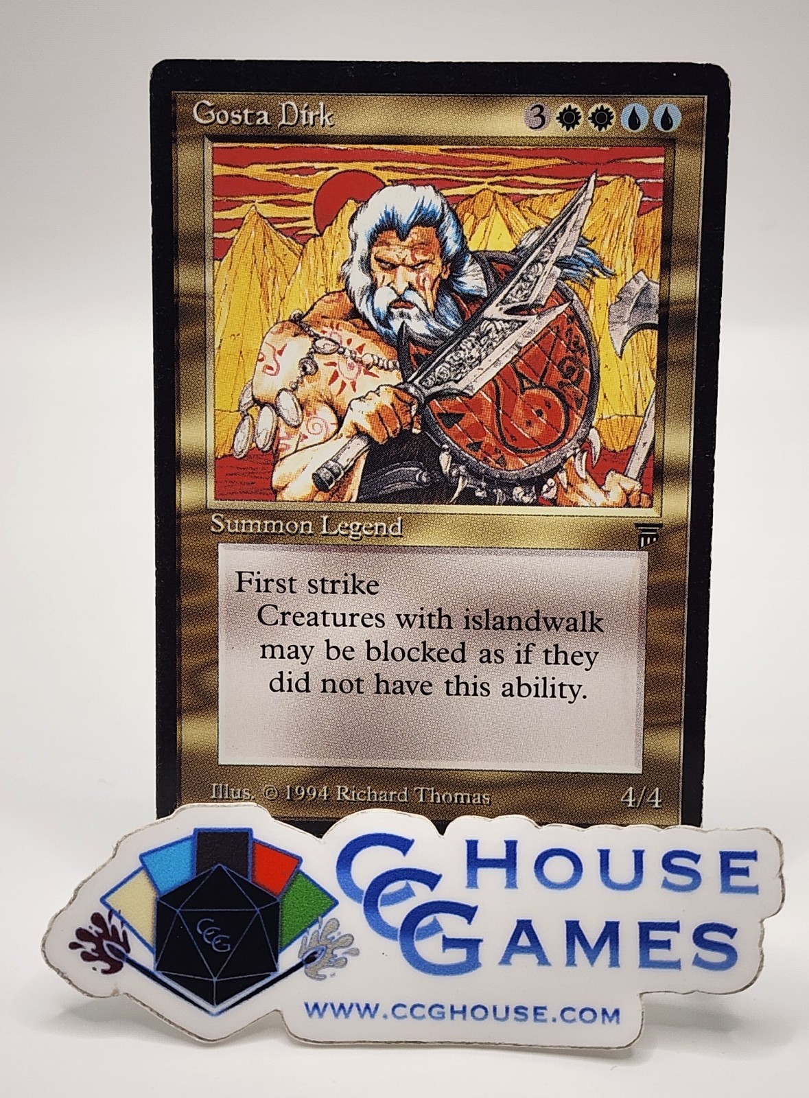 Gosta Dirk English Legends Magic The Gathering 1994 4/4 *CCGHouse*RC