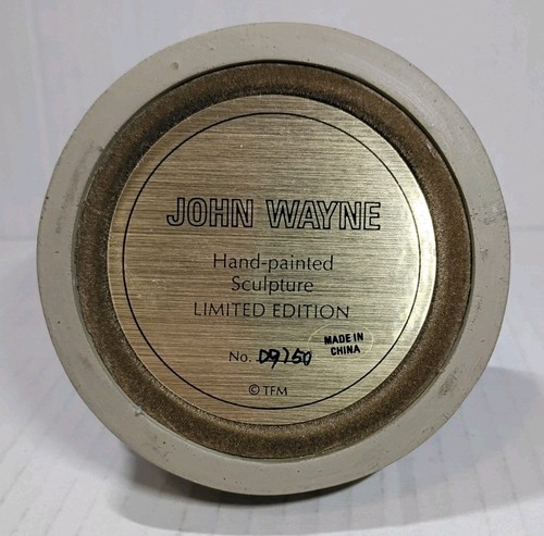 Franklin Mint John Wayne cupola in vetro dipinto a mano edizione limitata sceriffo #D9150 - Foto 13 di 15
