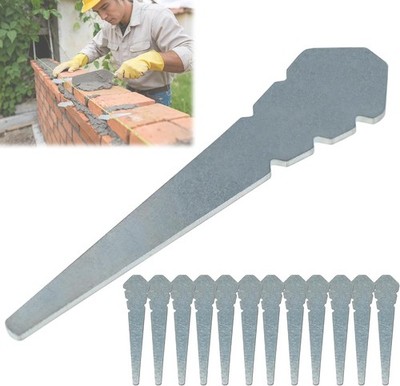 12 Pack Bricklayer Tools Line Pins - 4in Heavy Duty Masonry Tools Tapered Line