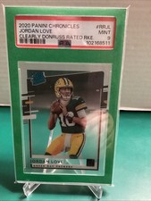 2020 Panini Chronicles Clearly Donruss Rated Rookie Jordan Love #RR-JL  PSA 9