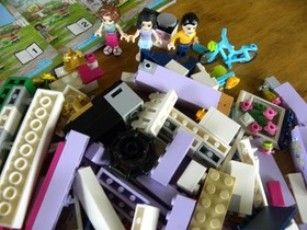 LEGO Friends 41095 Emma's House Set with Mini Figures Manuals Missing 6 Pieces