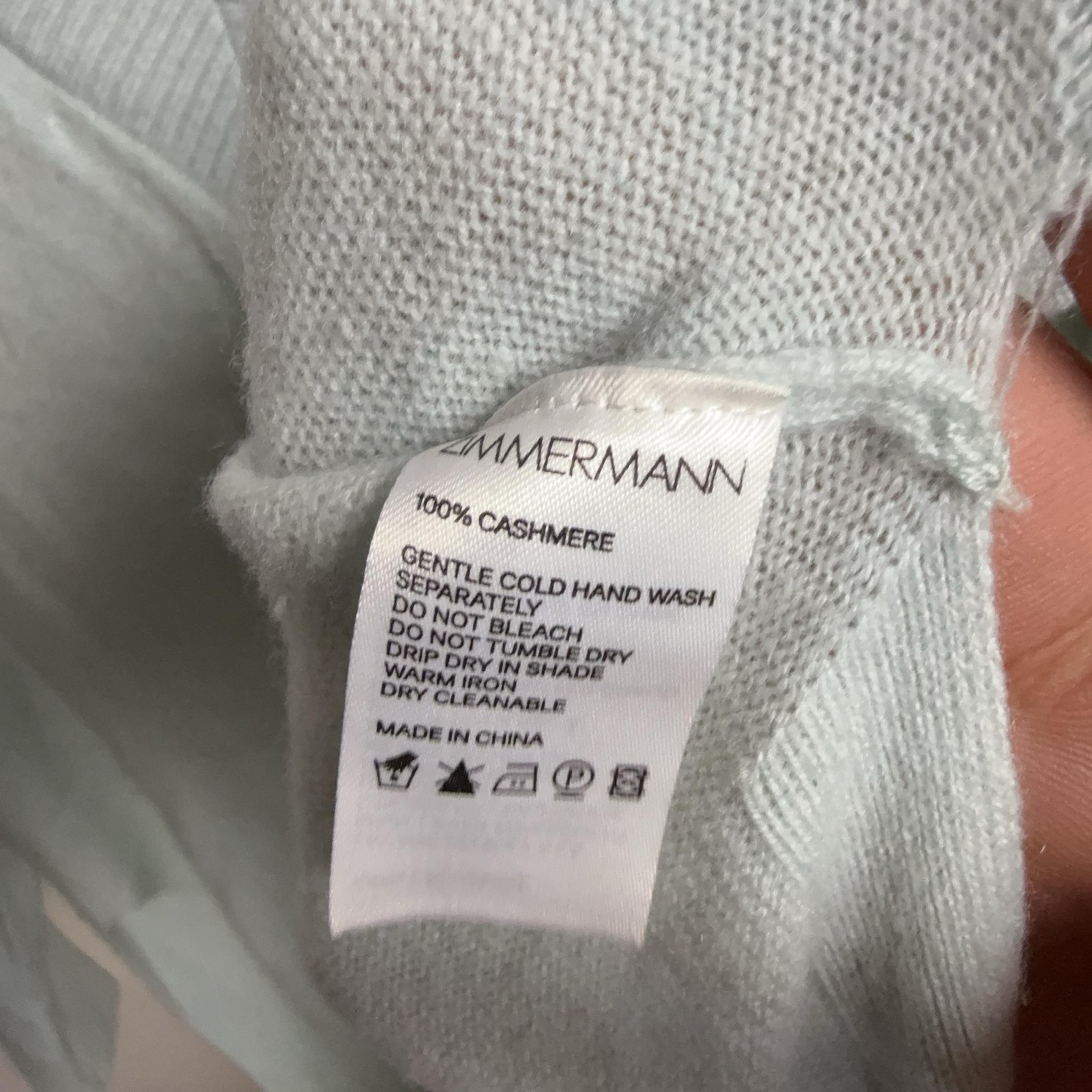 Zimmermann Jumper Womens 1 Green 100percent Cashmere V Neck Knit Pullover Winter image 10