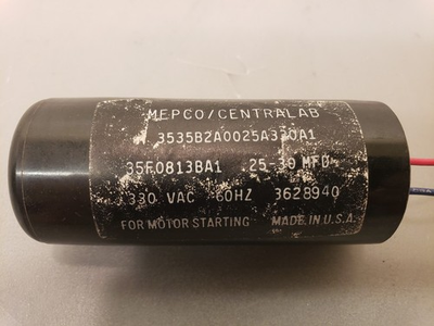 #ad Mepco Centralab 35F0813BA1 Motor Starting Start Capacitor 330VAC 25 30 MFD USA $28.00