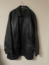 USED COMME DES GARCONS LEATHER COAT ACCEPTABLE