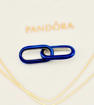 Neu 100% Original Pandora ME Silber Styling Electric Blue Double Link 799663C01