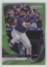 2020 Panini Prizm Tier II Lime Green Prizm 56/125 David Dahl #169 0a4s