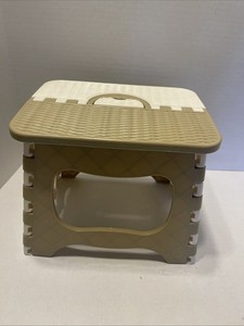 Folding “Small” Step Stool 8” Tall X 9” Wide With Handle for Kid & Adult